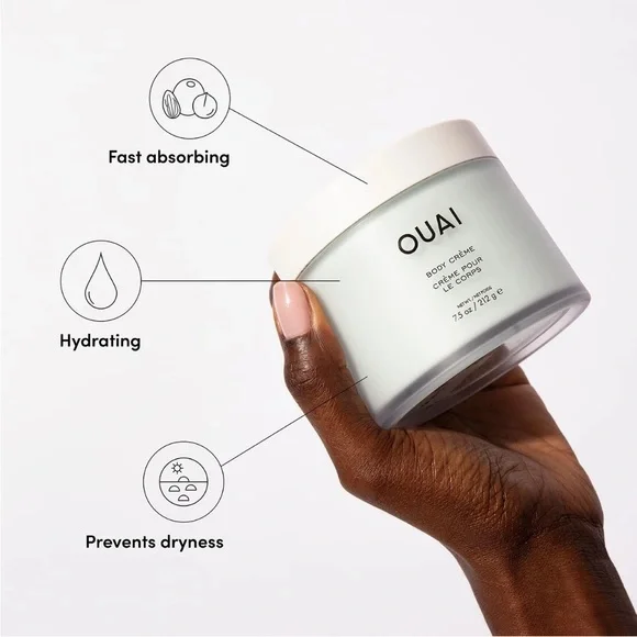 OUAI Body Cream, Shibuya - Whipped Body Cream Sulfate Free Skin Care (7.5 Oz) - Picture 3 of 8